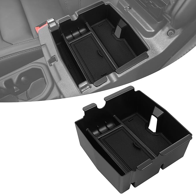 Center Console Organizer Tray for 2018-2025 2026 Jeep Wrangler JL JLU 4XE and 2020-2025 2026 Gladiator JT Insert Tray Center Console Armrest Box Accessories