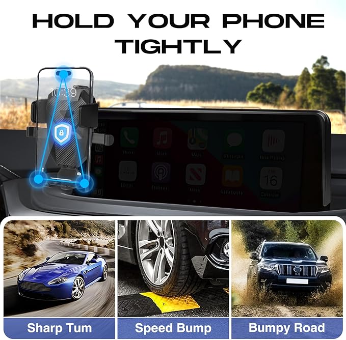 Car Phone Holder for 2020 2021 2022 Lexus RX Accessories,Adjustable GPS RX Phone Mount for 12.3-inch Screen,Hands-Free Ultra Stable Phone Stand for All Phones