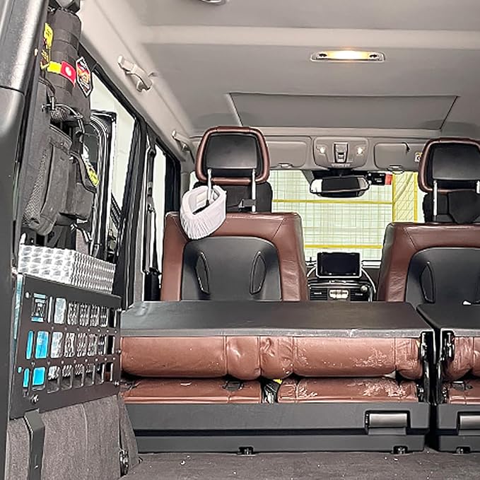 HIGH FLYING for Mercedes-benz G-Class G500 G55 2004-2018 Car Accessories Modular Storage Molle Panels System Trunk Shelf Luggage Storage Carrier Trunk Organizer Aluminum Alloy (Storage Box)