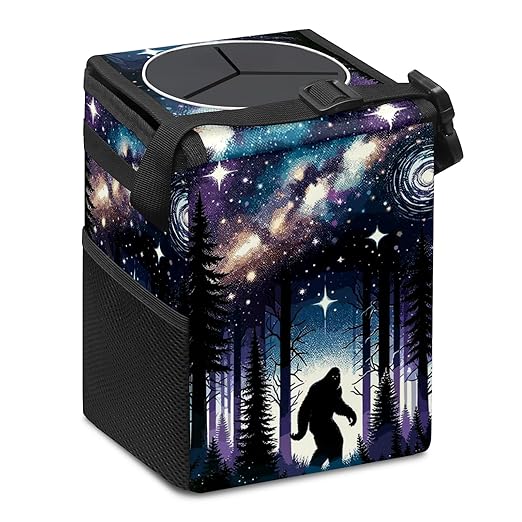 Bigfoot Car Trash Can with Lid Collapsible Reusable Waterproof Car Garage Bag,Automotive Garbage Can,Car Accessories Interior Car Organizer