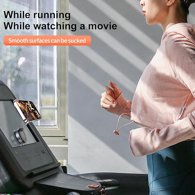 UMVHTAK Upgraded Adjustable Vacuum Magnetic Car Phone Holder 360° Reinforced Suction Cup Phone Mount for MagSafe Cell Phone Holders for Your Car/Gym/Mirror Mount for iPhone & Android