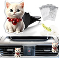 Cute Car Air Freshener Clips Cat Car Vent Clip Cat Cars Scents Cologne Air Conditioner Clip Auto Vent Interior Decoration Cars Accessories Cats Loves Gifts for Men Women