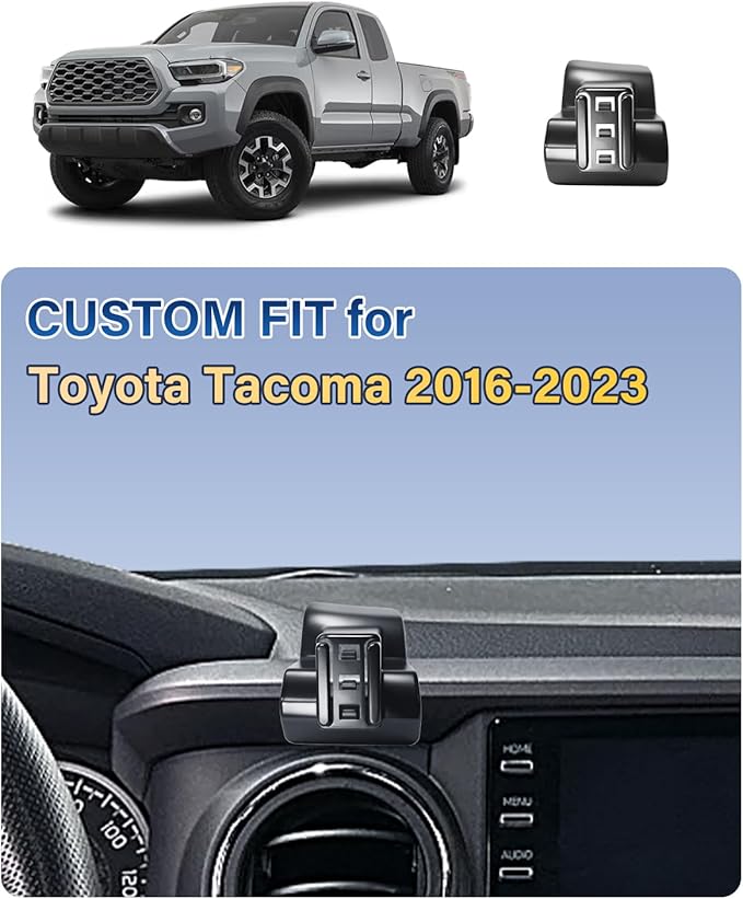 SKYLOTEC Phone Holder for Toyota Tacoma 2016 2017 2018 2019-2022 2023 Accessories Car Magnetic Phone Mount Compatible with MagSafe, Strong Magnets Fast Wireless Charger Cell Phone Base