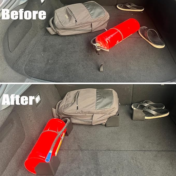Car Trunk Organizer Blocks, 4 pack of Multipurpose Car Storage Organizer Blocks, Trunk Divider with Large Size Non-slide Bottom, Available to Wool Carpet (3.9'')