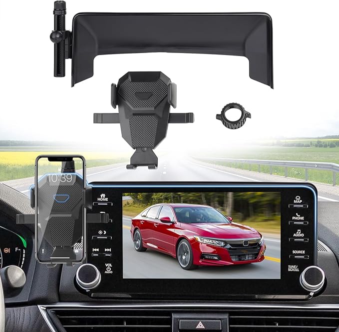 Car Phone Holder for Honda Accord 2018-2022 Accessories,Adjustable GPS Accord Phone Mount for 8-inch Screen,Hands-Free Ultra Stable Phone Stand for All Phones