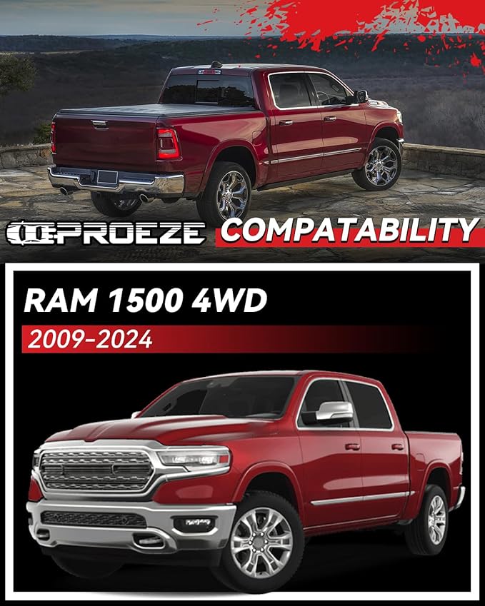 1.5" Rear Leveling Lift Kit Coil Spring Spacers for 2009-2024 Ram 1500 2WD 4WD, Rear Strut Spacers Suspension Leveling Kit