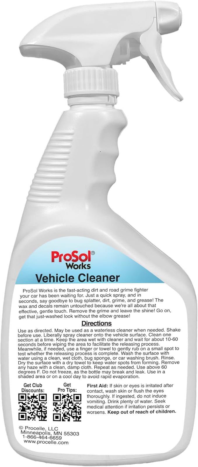 Bug Splat N' All Multi Purpose Cleaner for Vehicle 32 fl oz - Vehicle Cleaner Spray for Bug Splatter, Road Grime, Tar, Bird Droppings & More - Car Cleaner for All Vehicle Types - Safe on All Surfaces