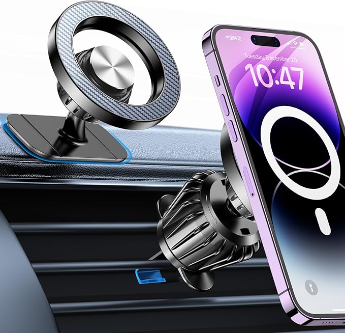 Kaistyle for Magsafe Car Mount【20 Strong Magnets】Magnetic Phone Holder for Car Phone Holder Mount Dash Mounted Holders Cell Phone Holders for Your Car Accessories for Women Men for iPhone 17 16 15 14