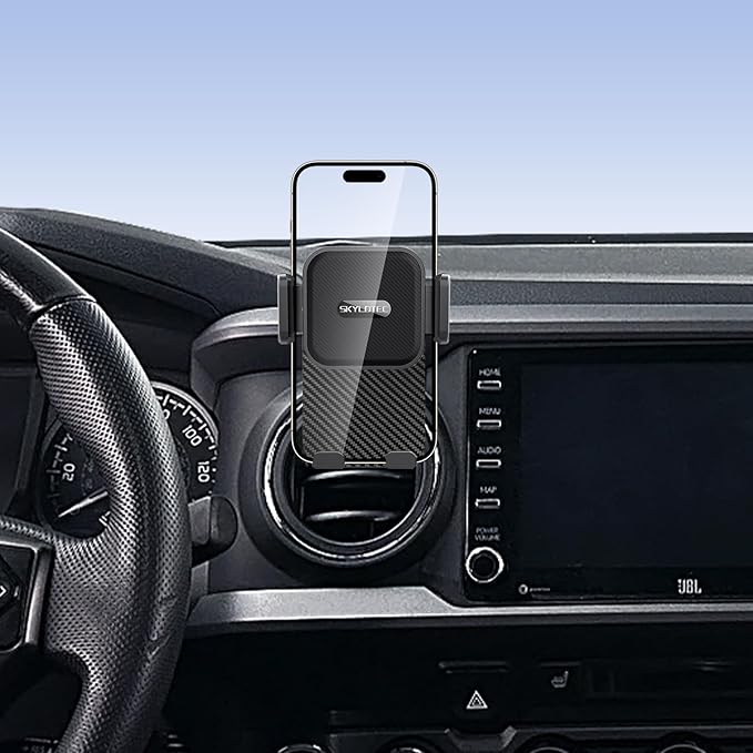 SKYLOTEC Car Phone Holder for Toyota Tacoma 2016 2017 2018 2019-2022 2023 Accessories Automobile Cradles Phone Mount, Cell Phone Base Not Block Air Vent
