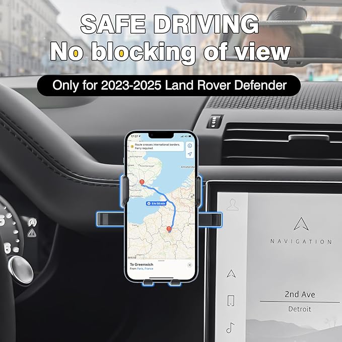 Car Phone Holder for 2023-2025 Land Rover Defender Auto Accessories,Adjustable Defender Air Vent Mount Holder,Defender Cell Phone Mount Cradles Ultra Stable Phone Stand