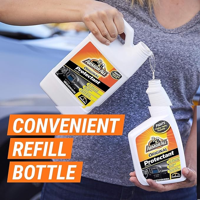 Armor All Car Protectant Refill, Car Interior Cleaner with UV Protection, 1 Gal Each, 128 Fl Oz (Pack of 1),White