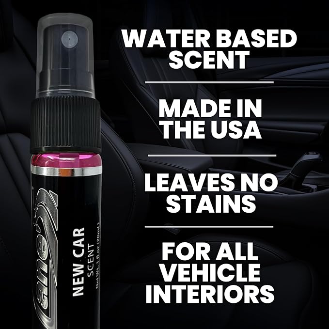 LANE’S Premium Car Air Freshener "New Car" - 1oz Water-Based, Long-Lasting Auto Scent Spray - Food, Pet, Odor Smell Deodorizer for Cars, Trucks, SUVs' Interior Leather, Carpet, Upholstery