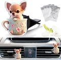 Cute Car Air Freshener Clips Dog Car Vent Clip Dog Cars Scents Cologne Air Conditioner Clip Auto Vent Interior Decoration Cars Accessories Dogs Loves Gifts for Men Women