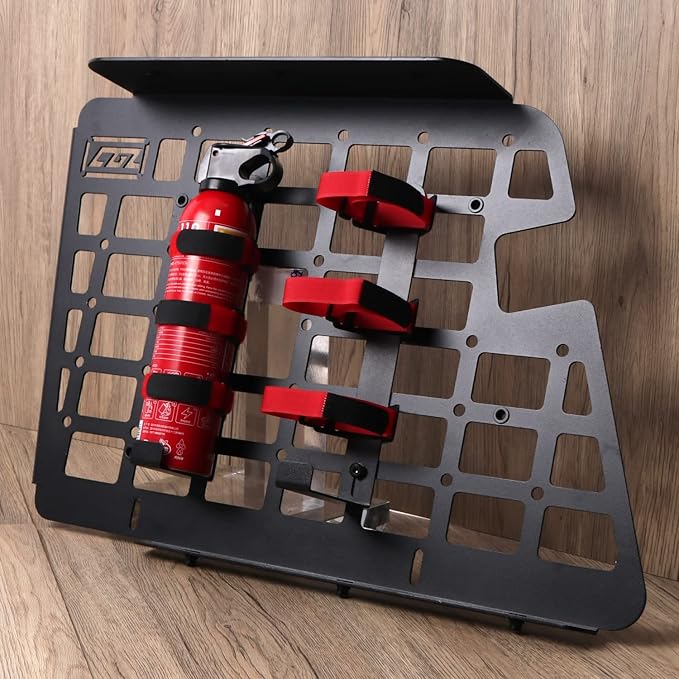 HIGH FLYING for Mercedes-benz G-Class G500 G55 2004-2018 Car Storage System Panel Trunk Organizer Fire Extinguisher Holder (L)