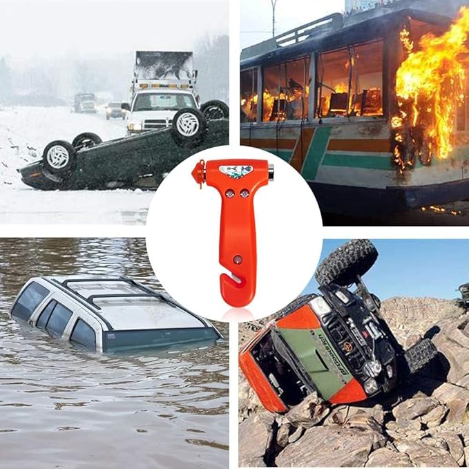 Seatbelt Cutter and Window Breaker for Cars,Glass Breaker,Auto Escape Safety Hammer Tool Under Water,Emergency Car Safety Accessories,Truck，Vehicle