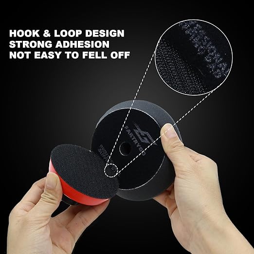 3 Inch Foam Polishing Pads – 3 Pack Small Detailing Pads for Spot Correction, Swirl Removal & Finishing – Compact Buffing Pads for Car, Motorcycle & Wheel Care – DA/Rotary Compatible