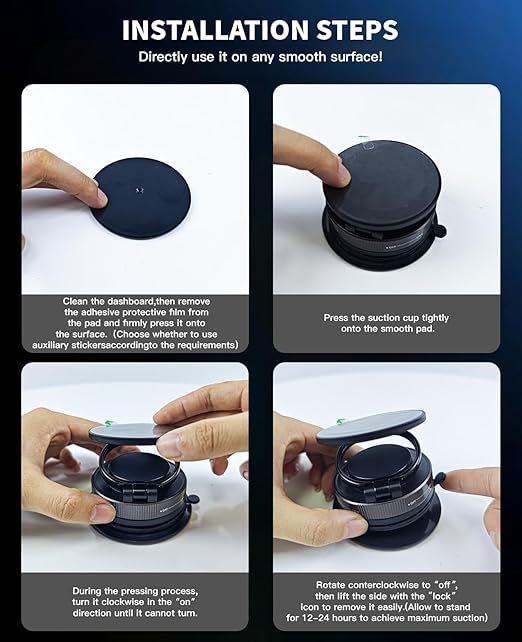 Upgraded 360° Adjustable Magnetic Phone Holder for Magsafe, 2 Pack Foldable and Retractable Magsafe Car Mount,Magnetic Suction Cup Phone Holders for Car Compatible with iPhone 17 Pro Max/Air/17 Pro/16