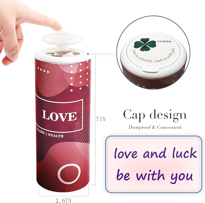 CLOVER Travel Tissues 3-Ply Facial Tissues & Car Tissues - Compact Tissue Canister for Cup Holder, Office, Bedroom, Vanity (Lition Pack of 4)