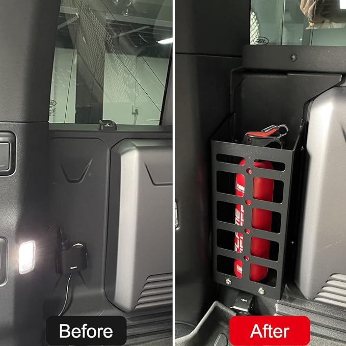 HIGH FLYING for Land Rover Defender 4dr 2020-2024 Car Accessories Modular Storage Trunk Organizer L+R Molle Storage Boxes*2 Luggage Carrier Aluminum Alloy (NOT Fit Third Row with Cupholder)