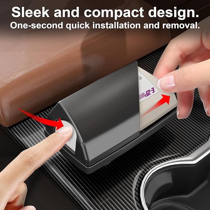 Zeyitian EZ Pass Holder with Super Strong Suction Cups for Windshield. Ezpass Holder Toll Pass Transponder iPass Holder (Black, 1pack)