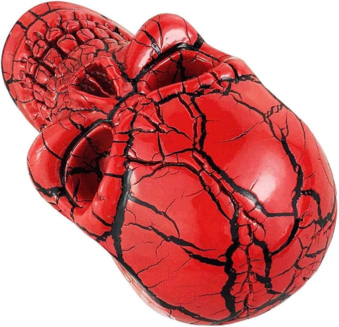 Abfer Shift Knob Automatic Gear Shifter Red Manual Stick Shift Handle Skull Shifter Knobs for Car Vehicles