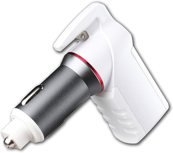 Ztylus Stinger Car Vehicle Emergency Escape Tool: Life-Saving Multi-Tool, Spring Loaded Window Breaker Punch, Seat Belt Cutter (1x White Stinger)