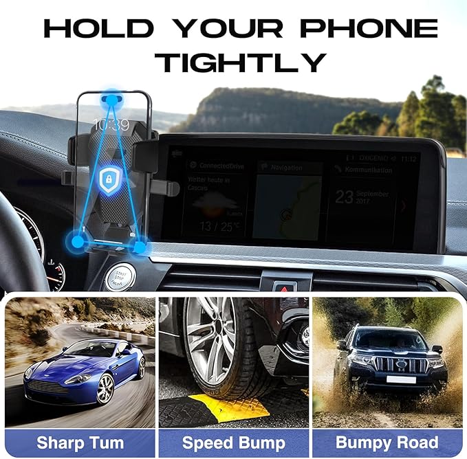 Car Phone Holder for BMW X3/X4 2018-2021 Accessories,Adjustable Phone Mount for 10.25-inch Screen,Hands-Free Ultra Stable Phone Stand for All Phones