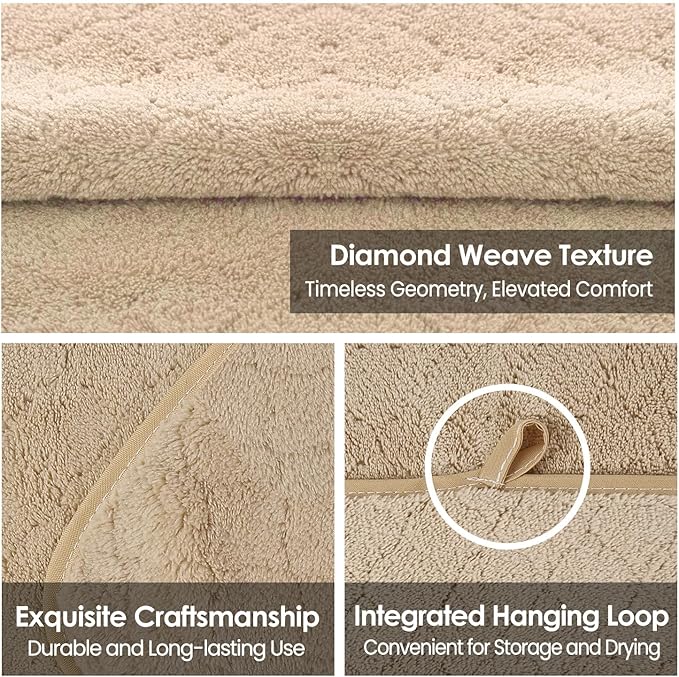 JML Bath Towels, Pack of 4, 30"x60", Large Microfiber Towel Set, Ultra Soft, Super Absorbent, Fast Drying, Perfect for Sauna, Shower, Pool, Sport, Travel, Fitness, SPA,Yoga, Coral Fleece - Camel