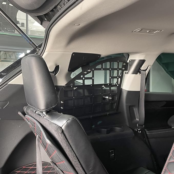 HIGH FLYING for Toyota Highlander 2020-2024 Car Accessories Modular Storage Molle Panel Shelf Luggage Carrier Trunk Organizer Aluminum Alloy A Set (Side Panel)