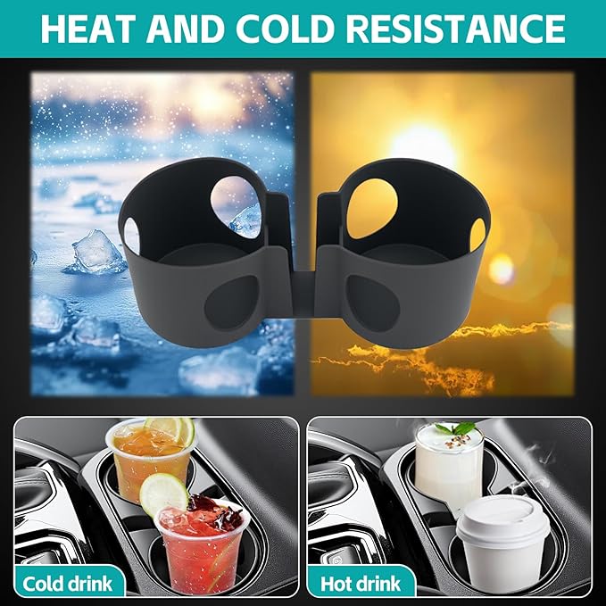 Cup Holder Organizer Compatible with 2023-2025 Chevy Colorado/GMC Canyon Accessories, Noise-Free Water & Dust Proof Insert Console Drink Holder Protector for 23-25 Chevrolet Colorado