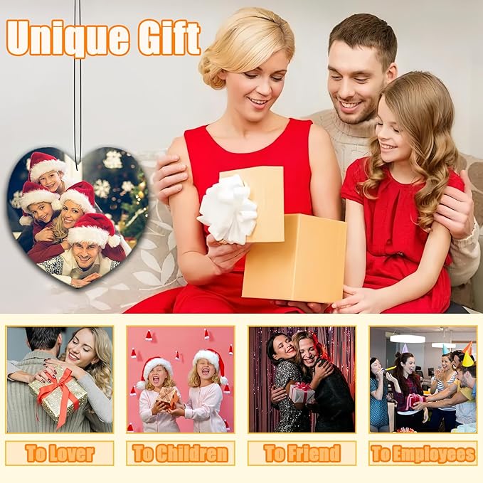 10/20/50/100/Pcs Custom Air Freshener for Car Bulk, Personalized Air Fresheners for Car,Smell Air Fresheners With Picture Text, Hanging Ornaments for Rear View Mirror. (Heart-shaped)