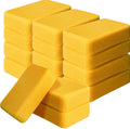 Tioncy 12 Pcs Large Sponges Bulk 7.5 x 5.5 x 1.9 Inch Grouting Car Wash Foam Cleaning and Washing Sponge Commercial Foam Large All Purpose for Cleaning Dishes Car Tile Bike (Yellow)