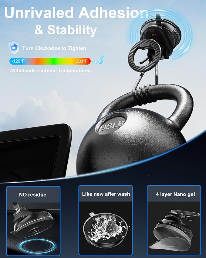 2-IN-1 Car Phone Holder for Magsafe【28 Strong Magnets】Magnetic Phone Holder for Car Phone Mount【360°】Phone Holders for Your Car Accessories for Women Men for iPhone 17 Pro Max 16 15 14 13 12 Air Plus