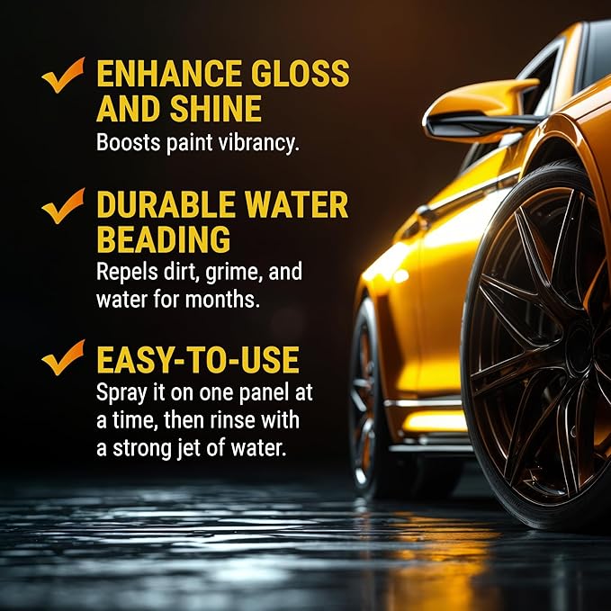 McKee's 37 - Hydro Blue SiO2 Coating | Ceramic Coating for Cars, Easy Protection & Shine Spray for Paint, Glass, Wheels, Chrome & Trim (22 oz)