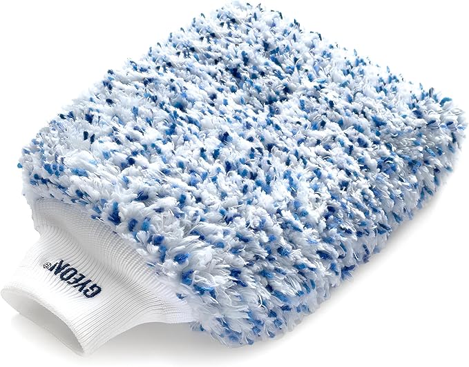 Gyeon Smoothie EVO Microfiber Car Wash Mitt Edgeless Synthetic Korean Microfiber Wash Glove Scratch‑Free Paint Safe Car Detailing Tool Professional Grade Gloss Enhancing Dirt Lifting Mitt