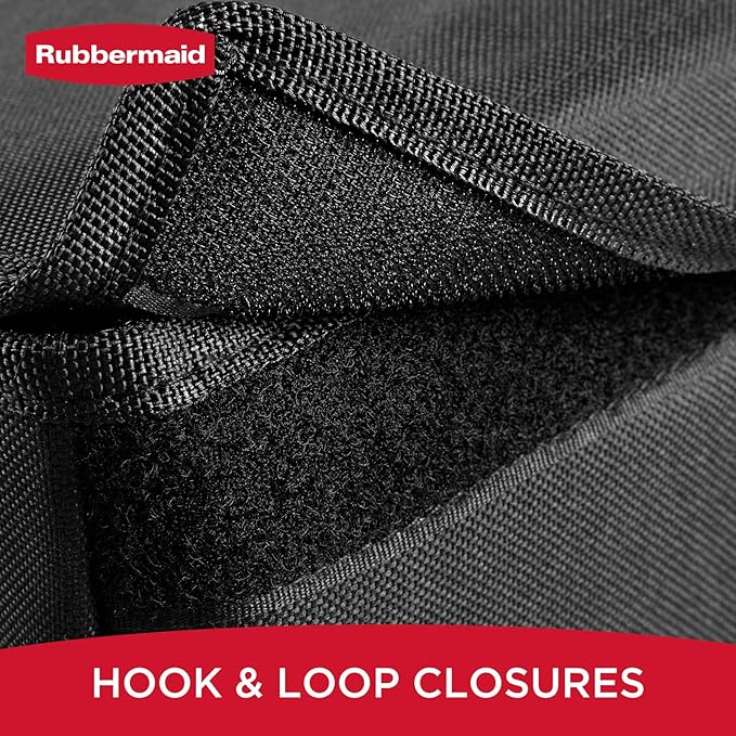 Rubbermaid Car Organizer, Collapsible Trunk Organizer, Multi-Compartment Car Storage Organization for Car Accessories, 2 Compartments With Cover, 21.65"*14.17"*12.2"