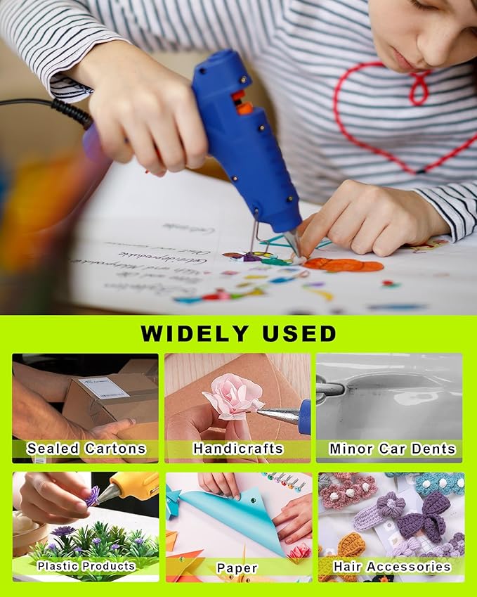 Car Dent Repair Kit Includes A 100W Hot Glue Gun + 10pcs Paintless Dent Removal Hot Glue Sticks, Suitable For Car Dent Repair, Home Renovation, Quick Daily Repairs, And Diy Craft Projects