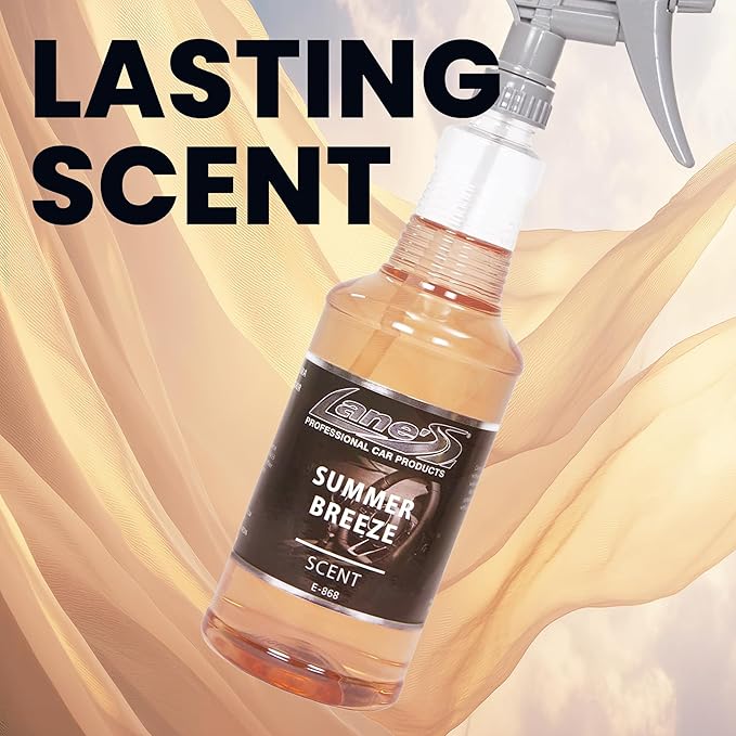 Lane's Premium Car Air Fresheners - Summer Breeze Scent Water Based - 16oz Eliminate Bad Odors of Pet & Food From Car Interior Leather, Carpet, Upholstery Great For Cars, Trucks, SUVs, RVs & More