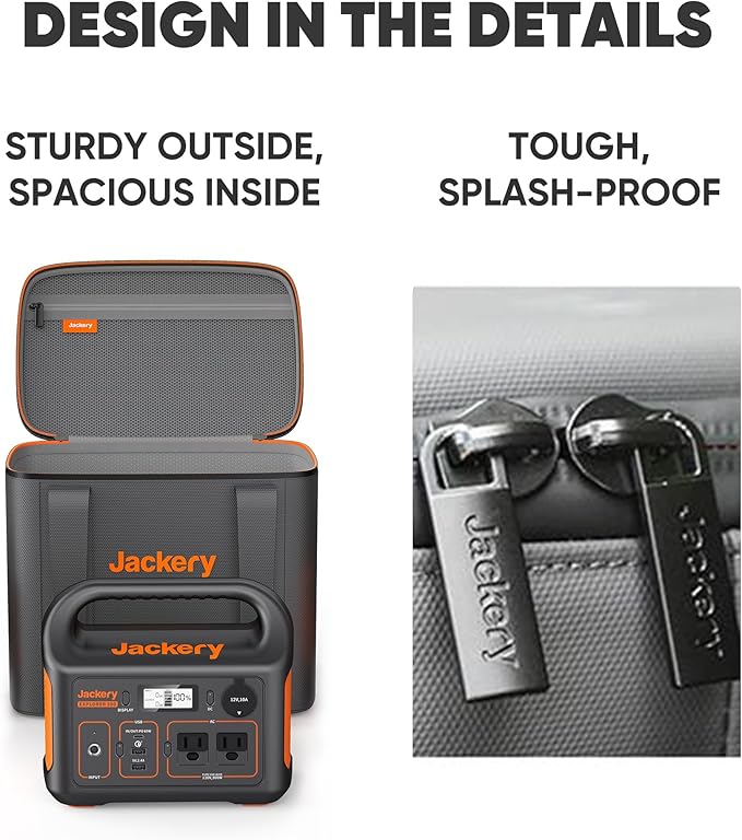 Jackery Portable Power Station Explorer 300 with Carrying Bag, 293Wh Backup Lithium Battery, Solar Generator for Outdoors Camping Travel Hunting Blackout (Solar Panel Optional)