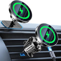 Kaistyle for MagSafe Car Mount Charger【Stronger Magnets】iPhone Magnetic Wireless Car Charger【Dashboard+Vent】 for Magsafe Charger Cell Phone Car Mount for iPhone 17 Pro Max 16 15 14 13 12 MagSafe Cases
