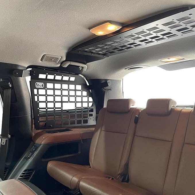 HIGH FLYING for Toyota Sequoia 2008-2022 Car Accessories Modular Storage Molle Panels System Trunk Shelf Luggage Storage Carrier Trunk Organizer Aluminum Alloy (Side Panels)