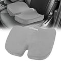 Nilight Car Seat Cushion Gray Velvet Gel Memory Foam Seats Soft and Comfortable Suitable for Daily Life and Driving Relieves Sciatica and Tailbone Pain Improves Drive Vision