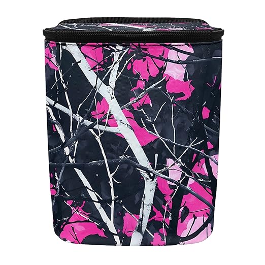 Pink Camo Car Trash Bin for Back Seat Collapsible Hunting Forest Trash Bag Automotive Garbage Can Auto Accessories Interior Car Organizer