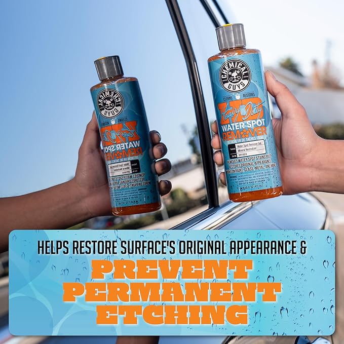 Chemical Guys Heavy Duty Water Spot Remover Gel for Paint, Glass, and Metal - Mineral and Water Spot Remover for Cars, Trucks, Motorcycles, RVs & More - 16 oz