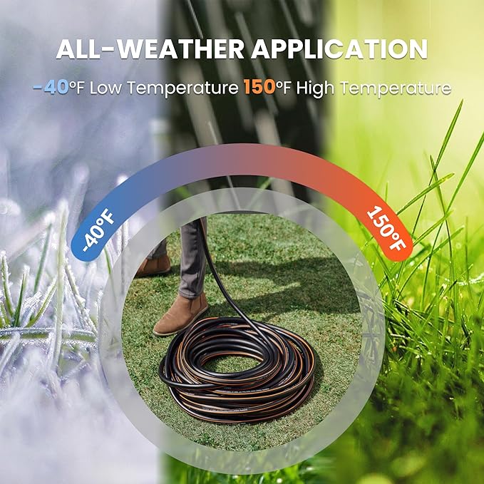 Giraffe Tools Leader Hose 10ft x 5/8", Short Water Hose Heavy Duty for Hose Reel, Lightweight, Flexible with Female Female Fittings