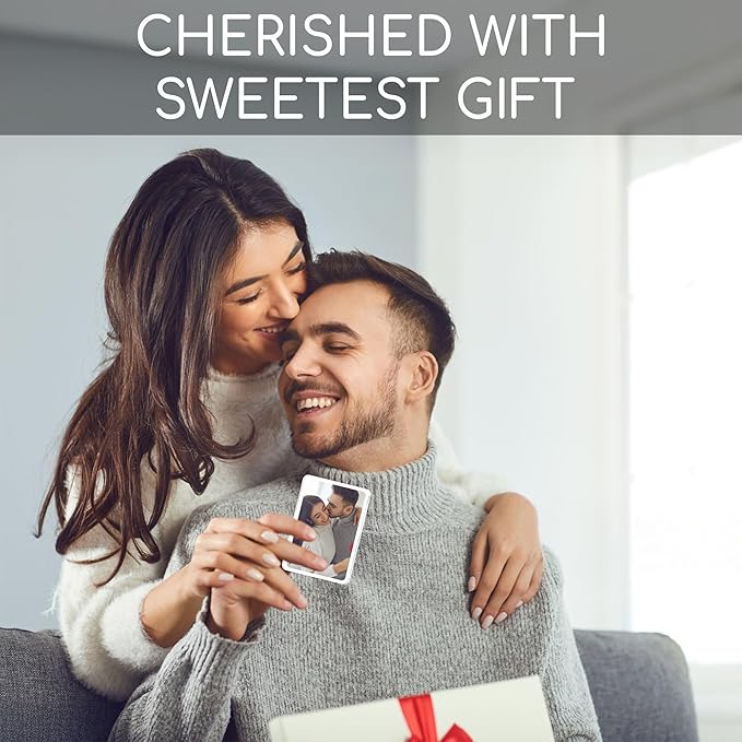 (Set 2) Car Visor Photo Clip Car Gifts for Boyfriend, Husband, Valentines Day Gifts Sun Visor Clip Photo Frame Picture Holder, Drive Safe I Love You Magnet Acrylic Sunvisor for Couple, Men, Women