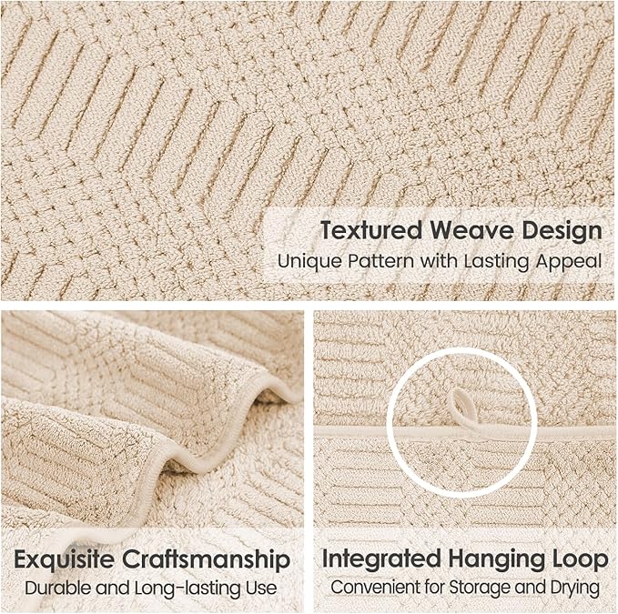 JML Microfier Bath Towels Set of 2, Large Microfier Body Towel for Adult, 30" x 60", Oversized, Soft, Super Absorbent, Fast Drying, Use for Sauna,Gym,Sport, Fitness, Yoga, Diamond Cross Grid Camel