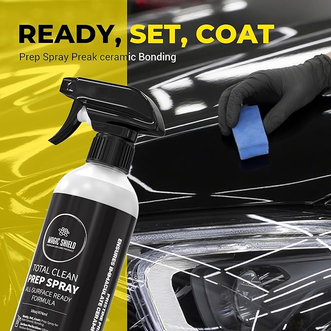 Prep Spray – Must Wash After Use | Ideal for Ceramic Coating Prep | Wax & Grease Remover for Auto Detailing | Ultimate Surface Cleaner - 16oz