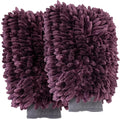 VIKING Car Wash Mitt, Microfiber for Car Cleaning, Premium Chenille, Purple, 10 inch x 8 inch, 2 Pack