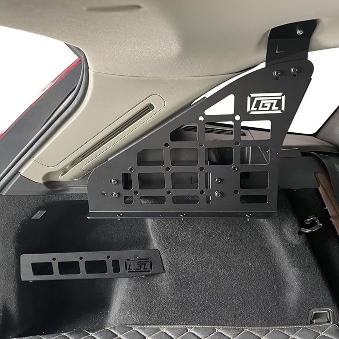 HIGH FLYING Car Accessories for Volvo XC60 2018-2025 Modular System Molle Panels Storage Trunk Shelf Luggage Storage Carrier Trunk Organizer Aluminum Alloy (Side Panel+Storage Box)